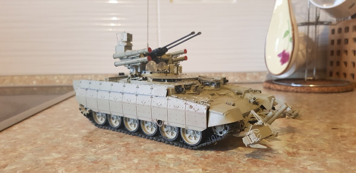 Фото с левого борта. Цвет был выбран "sands desert" от фирмы Pacific-88