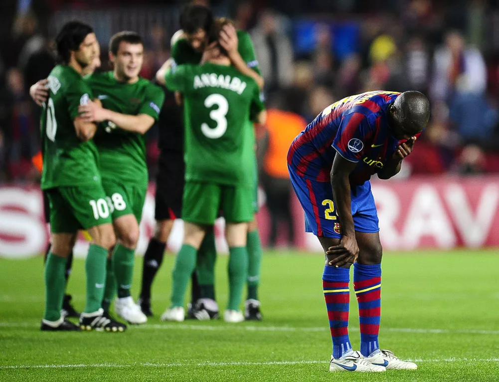 "Барселона" - "Рубин" - 1:2. В Испании уже давно забыли про эту игру, но для России это память на десятилетия. 