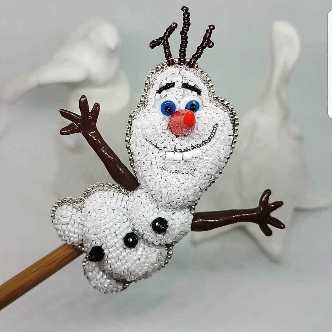 Снеговик ОЛАФ СВОИМИ РУКАМИ! Холодное сердце FROZEN DIY FIMO Поделки для детей МК Анна Оськина