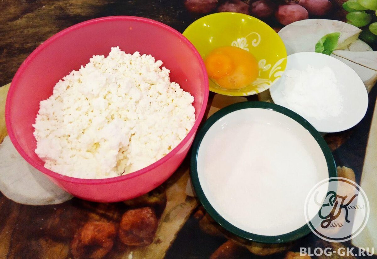Ингредиенты для творожных шариков