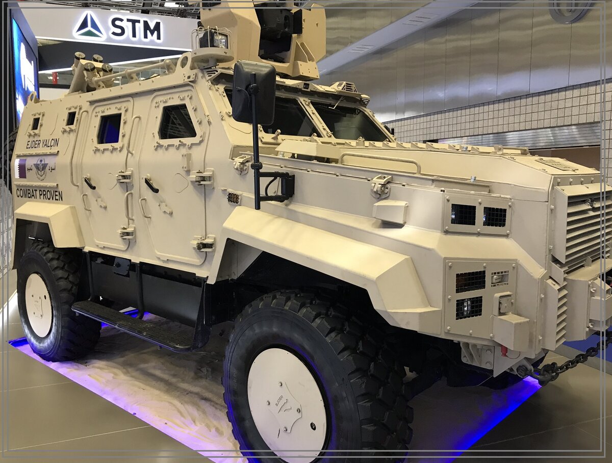Боевая бронированная машина 4x4 Ejder YALÇIN, имеет высокую баллистическую и противоминную защиту в своем классе