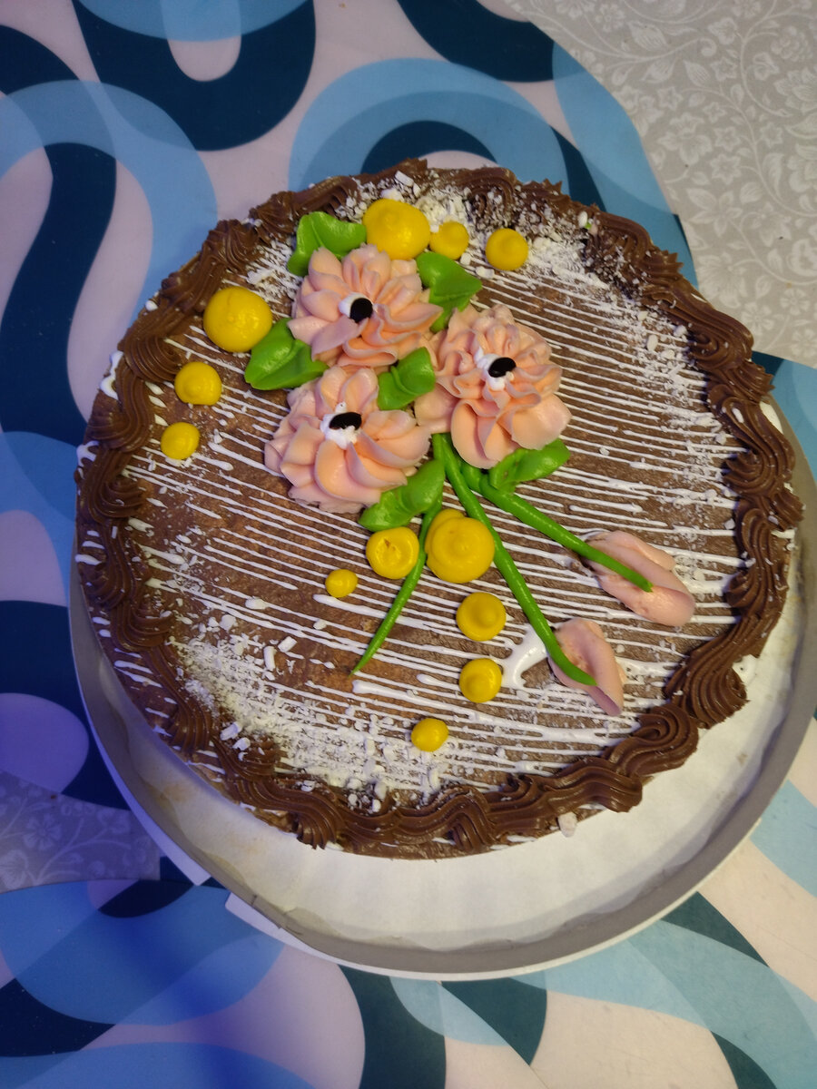 То, что я так хотела - торт. День рождения прошёл, а пунктик не завершён оставался)