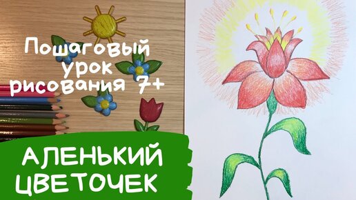 Как нарисовать к сказке рисунок к аленький цветочек ?