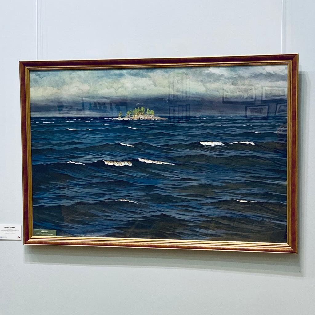 Варвара Саливан "Конец лета" 
Бумага, акварель