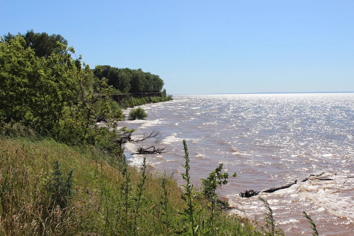 Волга. Был сильный ветер...