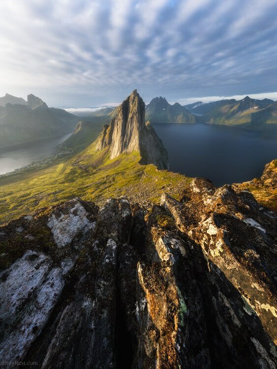 Гора Senja Норвегия