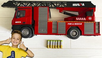 Mark and stories for children about a big fire truck