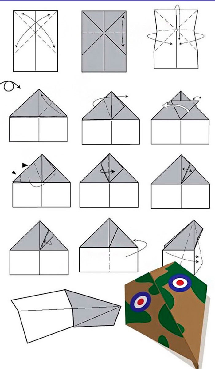 Делаем с детьми крутые летающие самолетики из бумаги