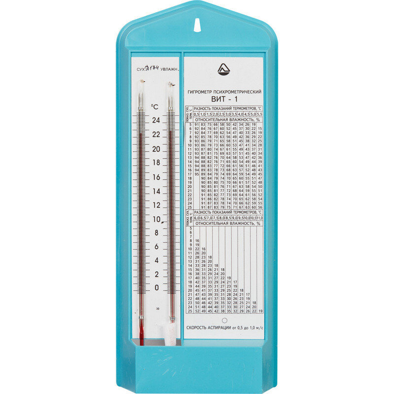 Гигрометр для определения влажности в сушильной камере. Подвешивается на вагонетку на несколько минут.