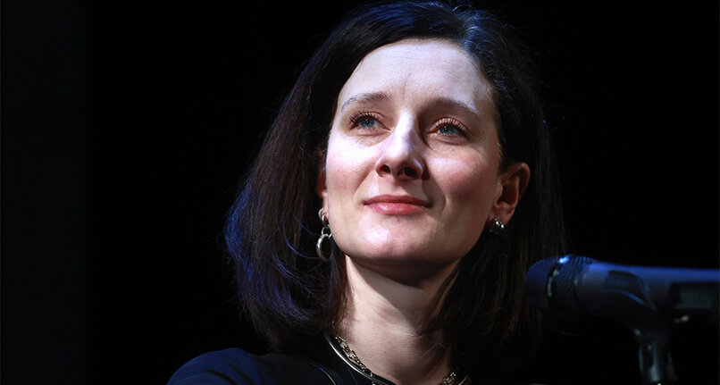 Актриса Мариэтта Цигаль-Полищук на премьере сериала режиссера Дмитрия Петруня «Раневская» в Театре имени Моссовета. Фото: Сергей Фадеичев/ТАСС 