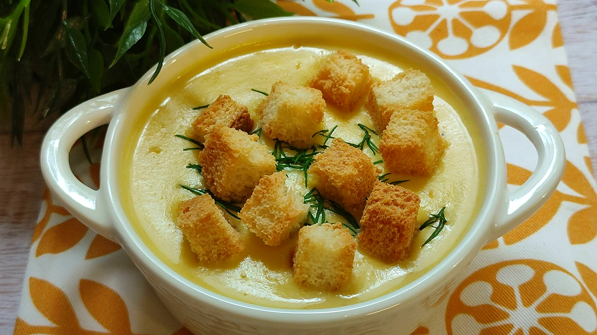 Вкусный Рецепт: Суп-пюре из кабачков