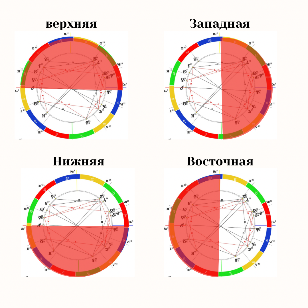 Запчасти гороскопа. Полусферы. | Астролог Елена Авнер | Дзен