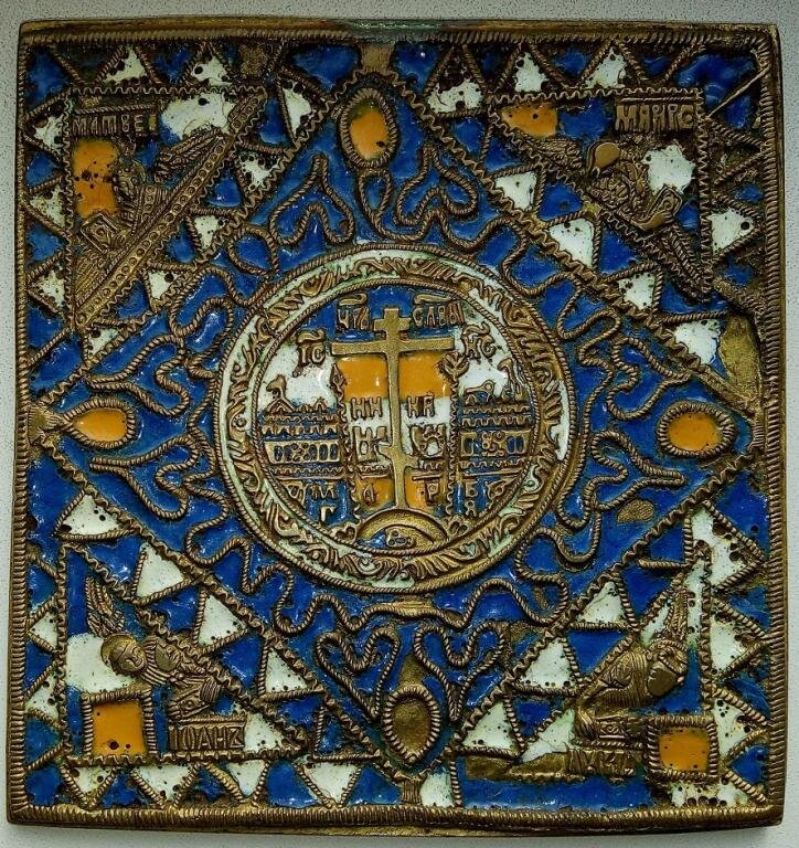 Обратная сторона Иконы 3 эмали