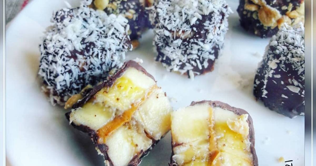 Банановые конфеты в кокосовой стружке