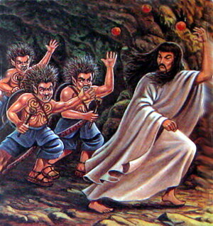 "Идзанаги, бегущий из царства мёртвых" арт.