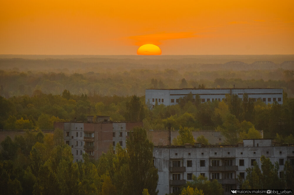 Речка Припять закат