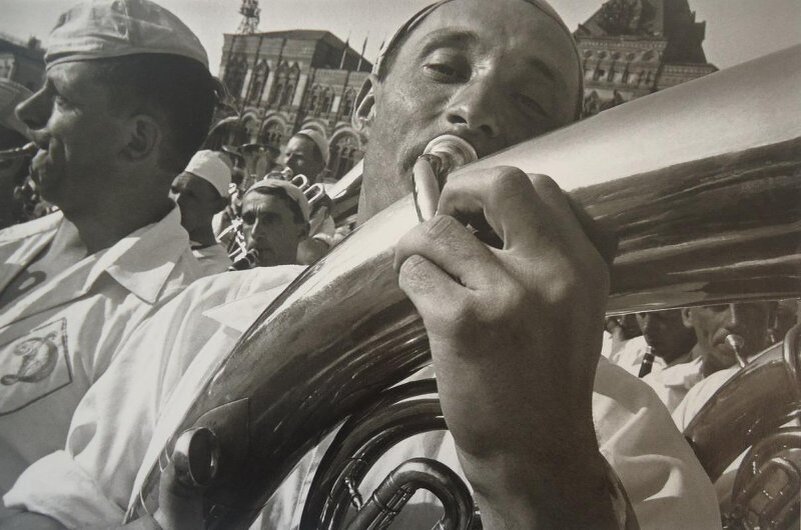 Духовой оркестр общества «Динамо»на Красной площади в Москве. 1926 год.  МАММ/МДФ