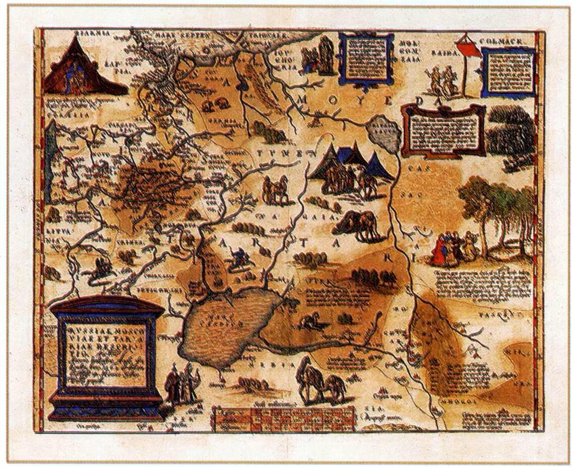 Россия на карте Антони Дженкинсона, 1562 г