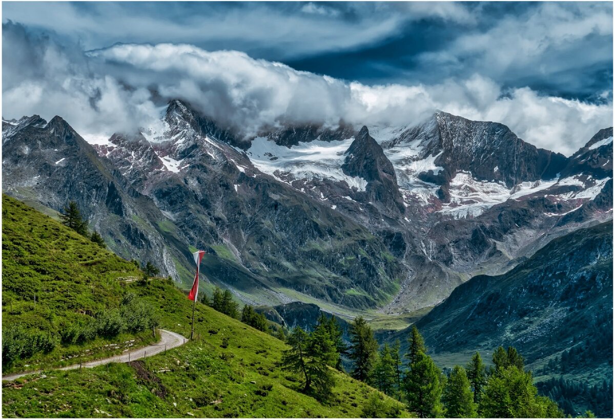 Швейцария, богатая страна, горы