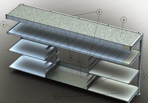 Скреплять комплектующие можно при помощи болтовых соединений или сварных швов. Второй вариант будет предпочтительней, так как болты могут со временем ослабляться, и конструкция будет шаткой. Но если планируется изготовить верстак больших размеров, в этом случае следует прибегнуть к болтовым соединениям.