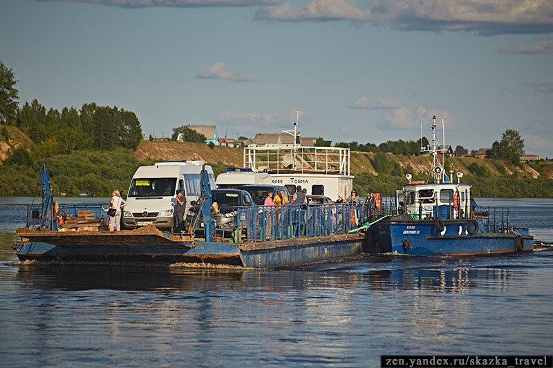 Переправляемся в село