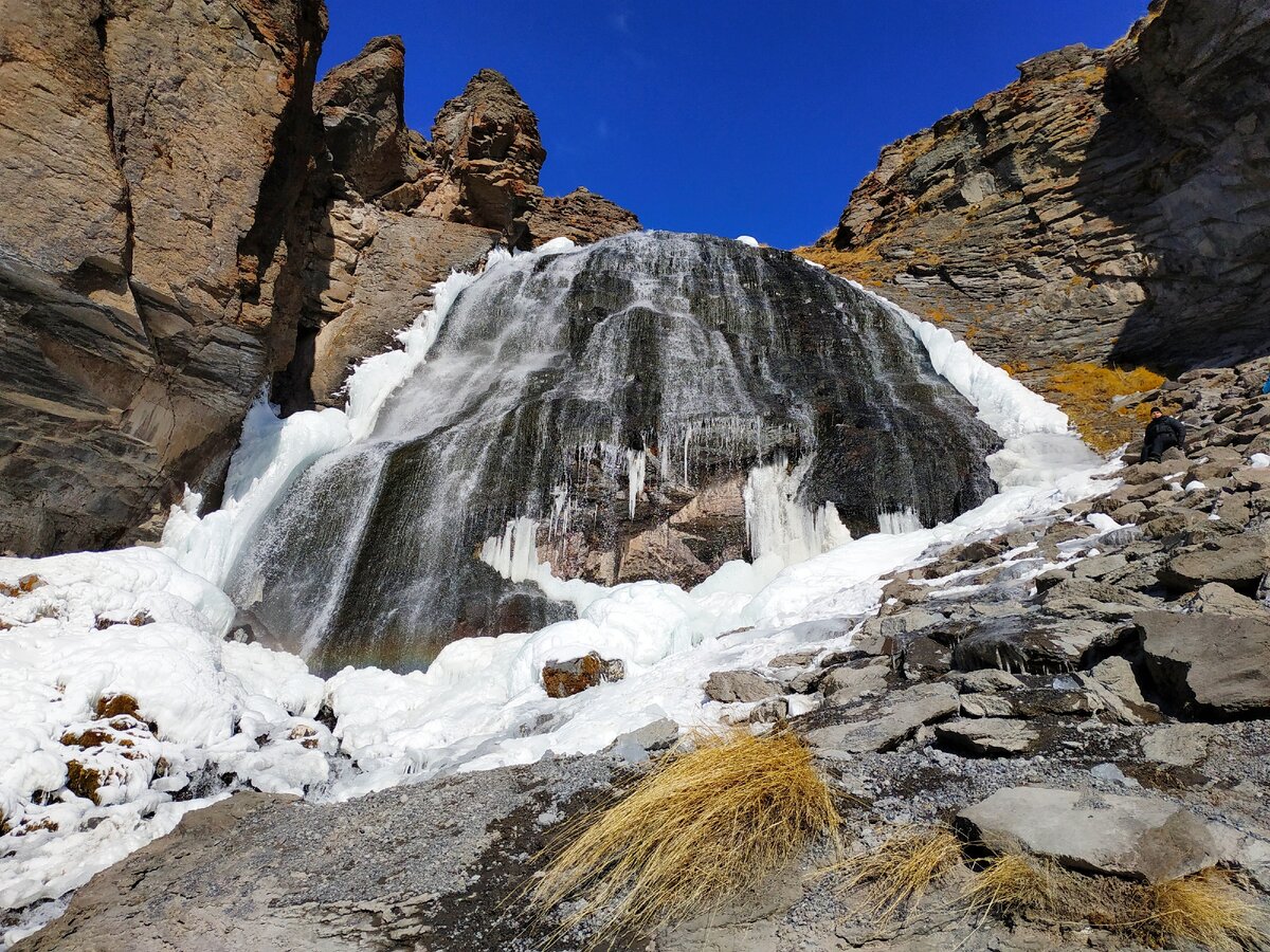 Водопад девичьи косы Терскол