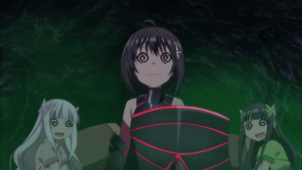 ГИФ'ка из аниме: поехавшие задротыки.