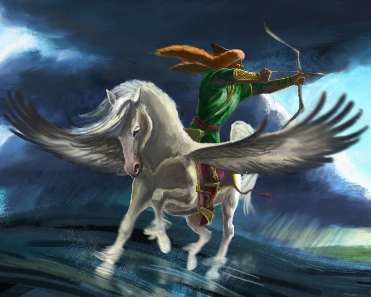 Крылатый конь Урал-Батыра Акбузат.