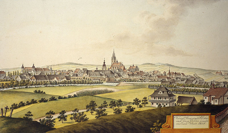 Вид города с юго-востока, 1816 год.