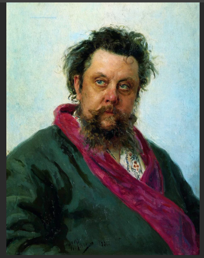 Репин И.Е. Портрет  композитора Мусоргского 