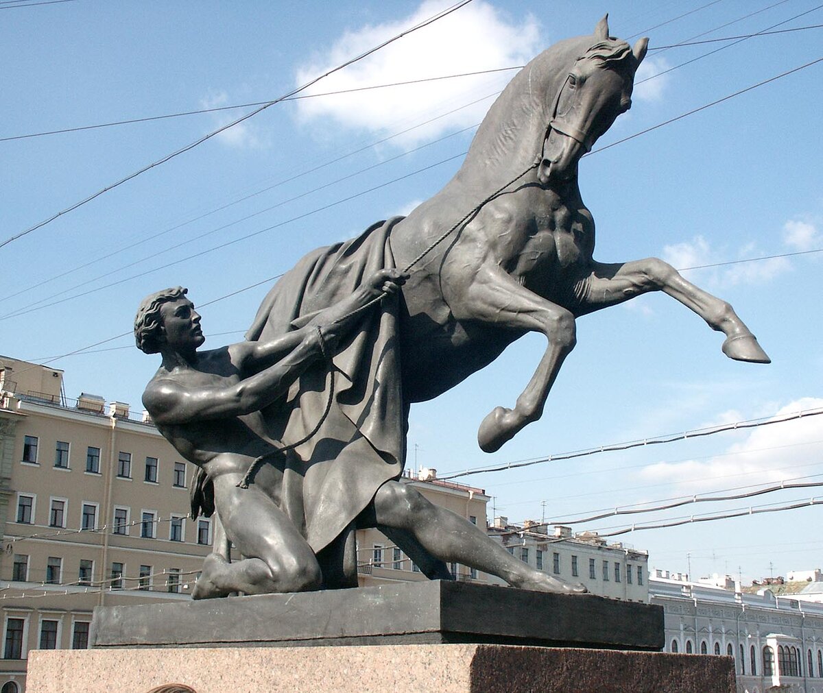 аничков мост кони в санкт петербурге