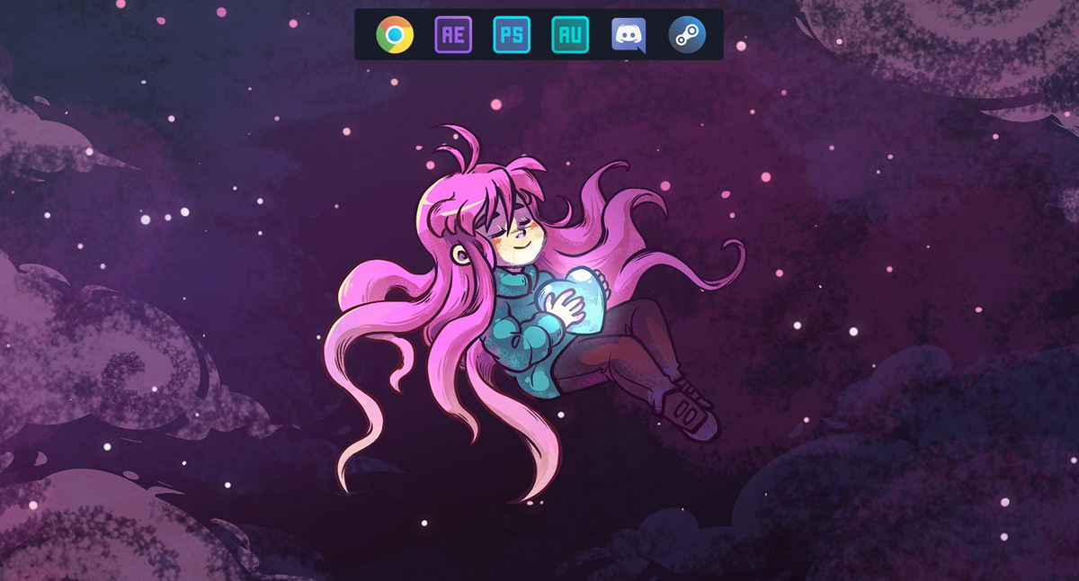 Таков рабочий стол будет по окончанию всего сделанного в этой статье<3