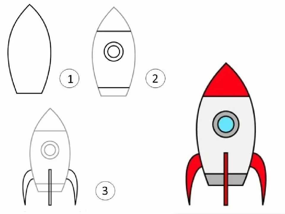 Рисуем ракету 1 класс. Поэтапное рисование ракеты. Поэтапное рисование ракеты для детей. Ракета для рисования для детей. Ракета рисунок для детей.