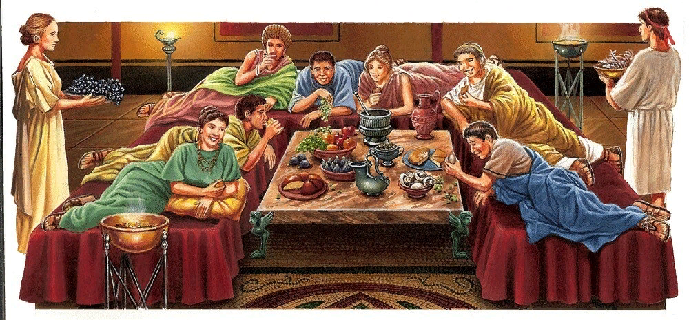 Ужин полулежа