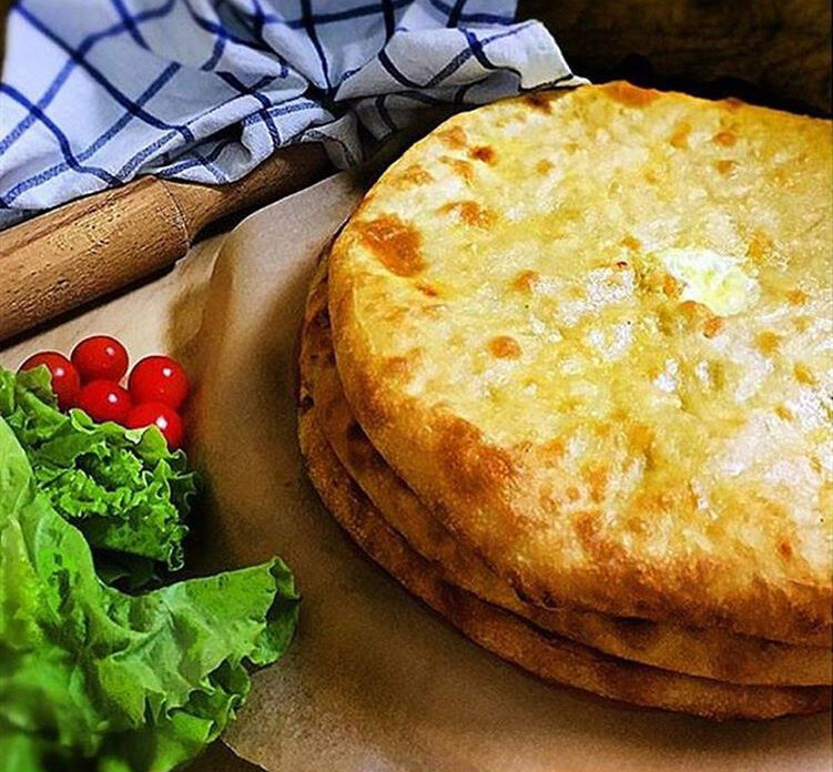 Осетинский пирог сыр мясо картофель