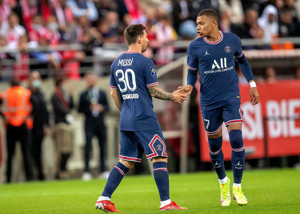 Лионель Месси и Килиан Мбаппе