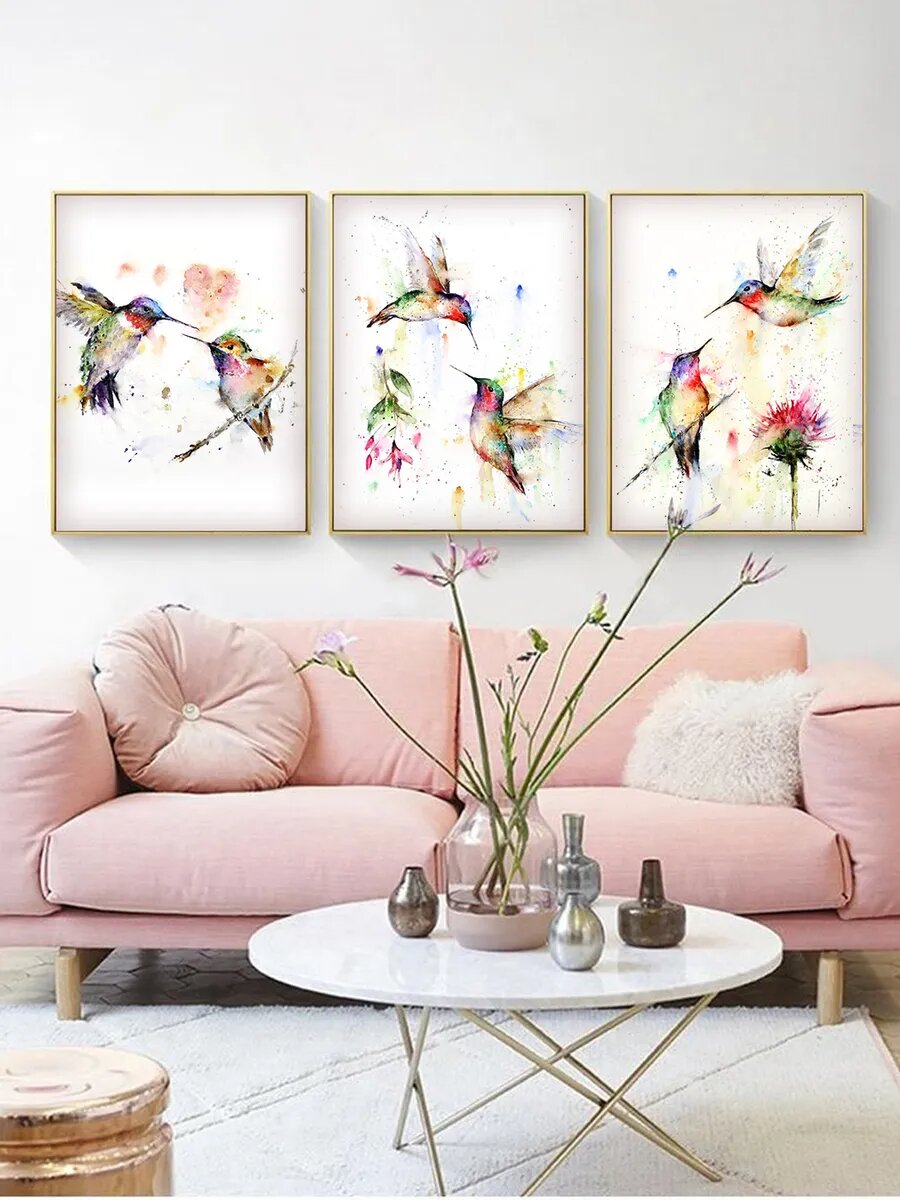 Набор интерьерных постеров VEROL "Колибри"