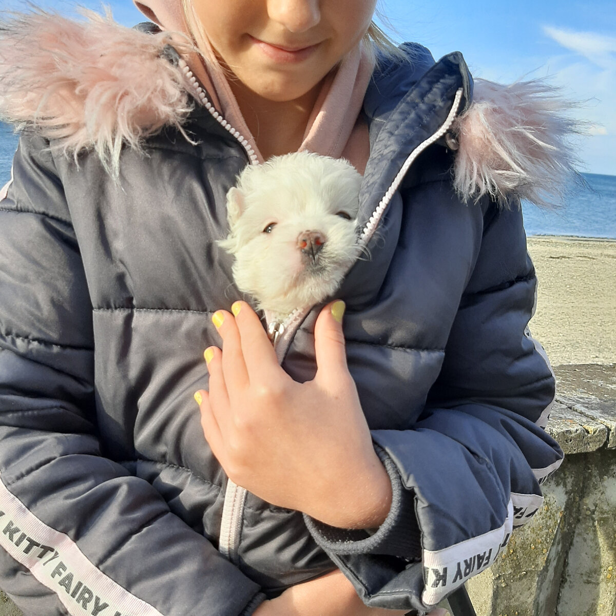 Вот оно - белоснежное маленькое чудо!