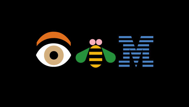 Логотип, созданный Paul Rand в 80-х.