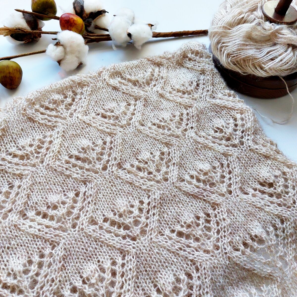 мой ажурный палантин 