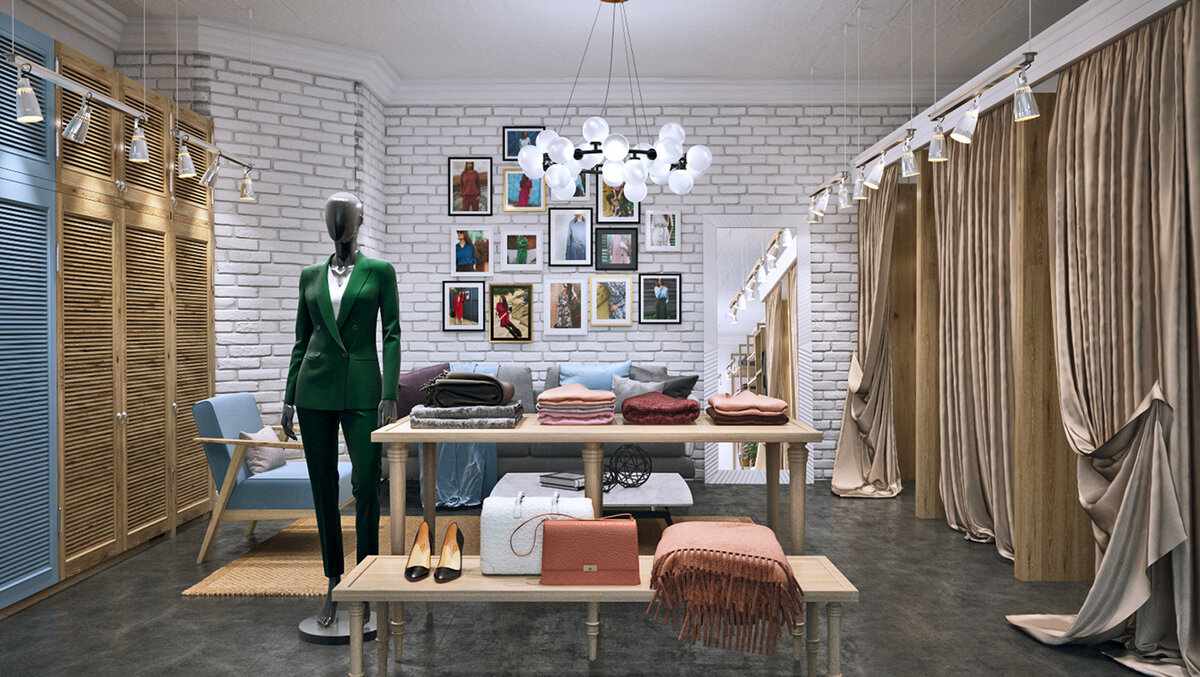 Пример оформления шоурума