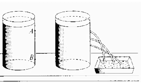 Опыт прекрасно иллюстрирует процесс. Из самого нижнего отверстия вода льется дальше и сильнее, так как столб жидкости выше