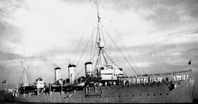 крейсер бразильских ВМС "Байя", 20-е годы.