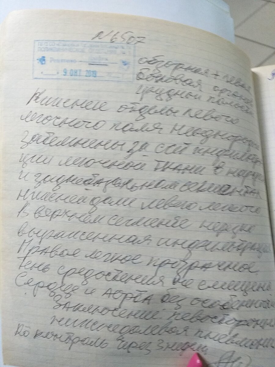 Заключение после рентгена