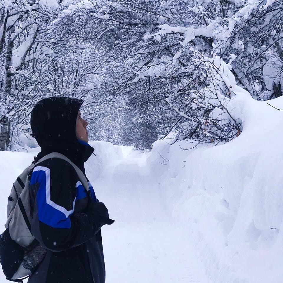 Белый снег и красота!