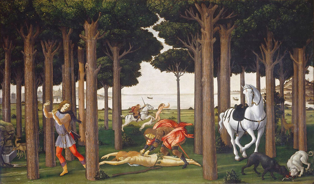 Сандро Боттичелли. История Настаджо дельи Онести, часть  вторая, 