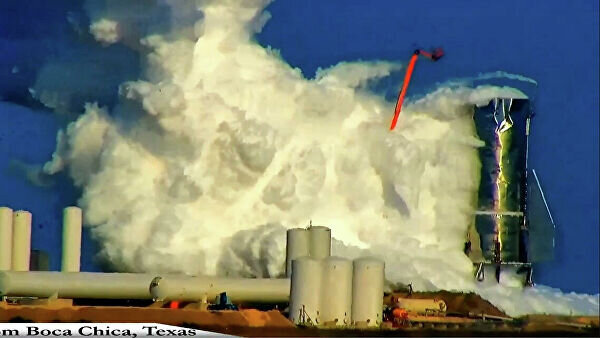 Взрыв при испытаниях Starship MK1 (источник: google)
