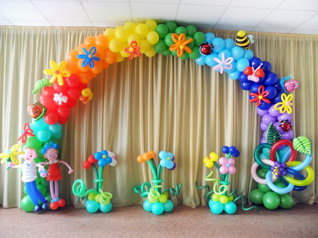 Воздушные шары на Выпускной в детском саду купить с доставкой Москва недорого
