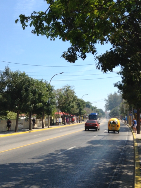 Дорога вдоль  полуострова Икакос.