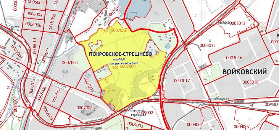 Парк покровское стрешнево план